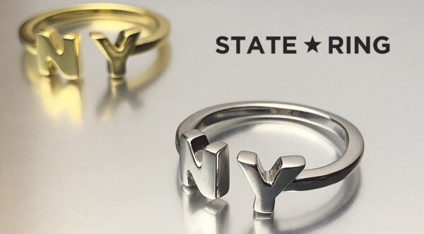 State Ring - Size 7 Gold Plated - Image 7