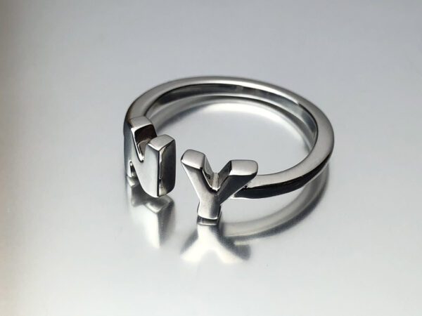 State Ring - Size 7 Silver Plated - Image 5