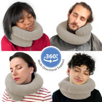 Boa Cushion Travel Neck Pillow/ Gray