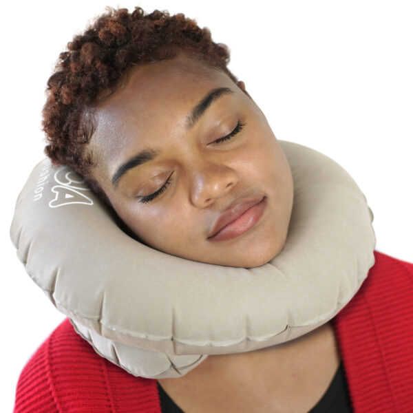 Boa Cushion Travel Neck Pillow/ Gray - Image 2