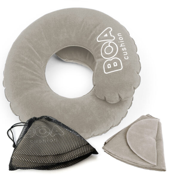 Boa Cushion Travel Neck Pillow/ Gray - Image 6