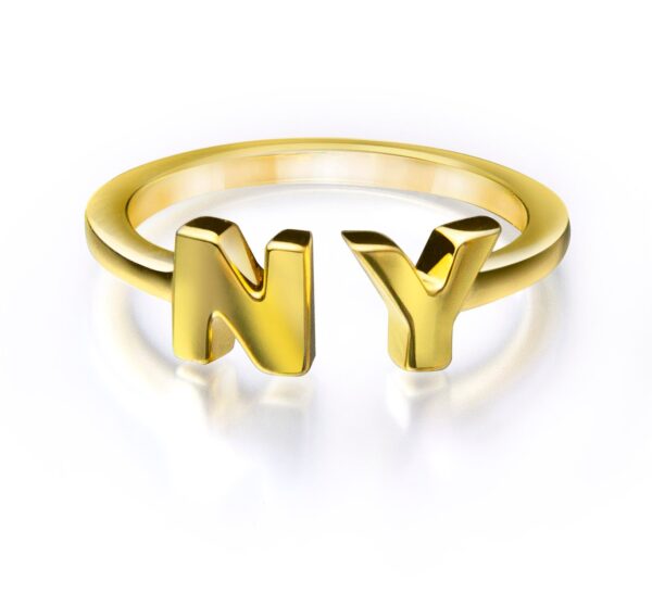 State Ring - Size 7 Gold Plated - Image 3