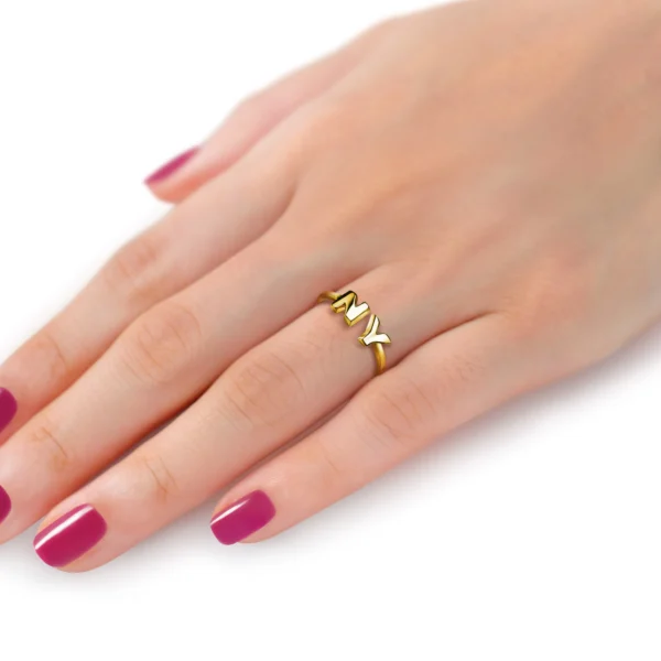 State Ring - Size 6 Gold Plated - Image 4