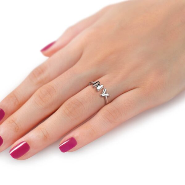 State Ring - Size 6 Silver Plated - Image 4